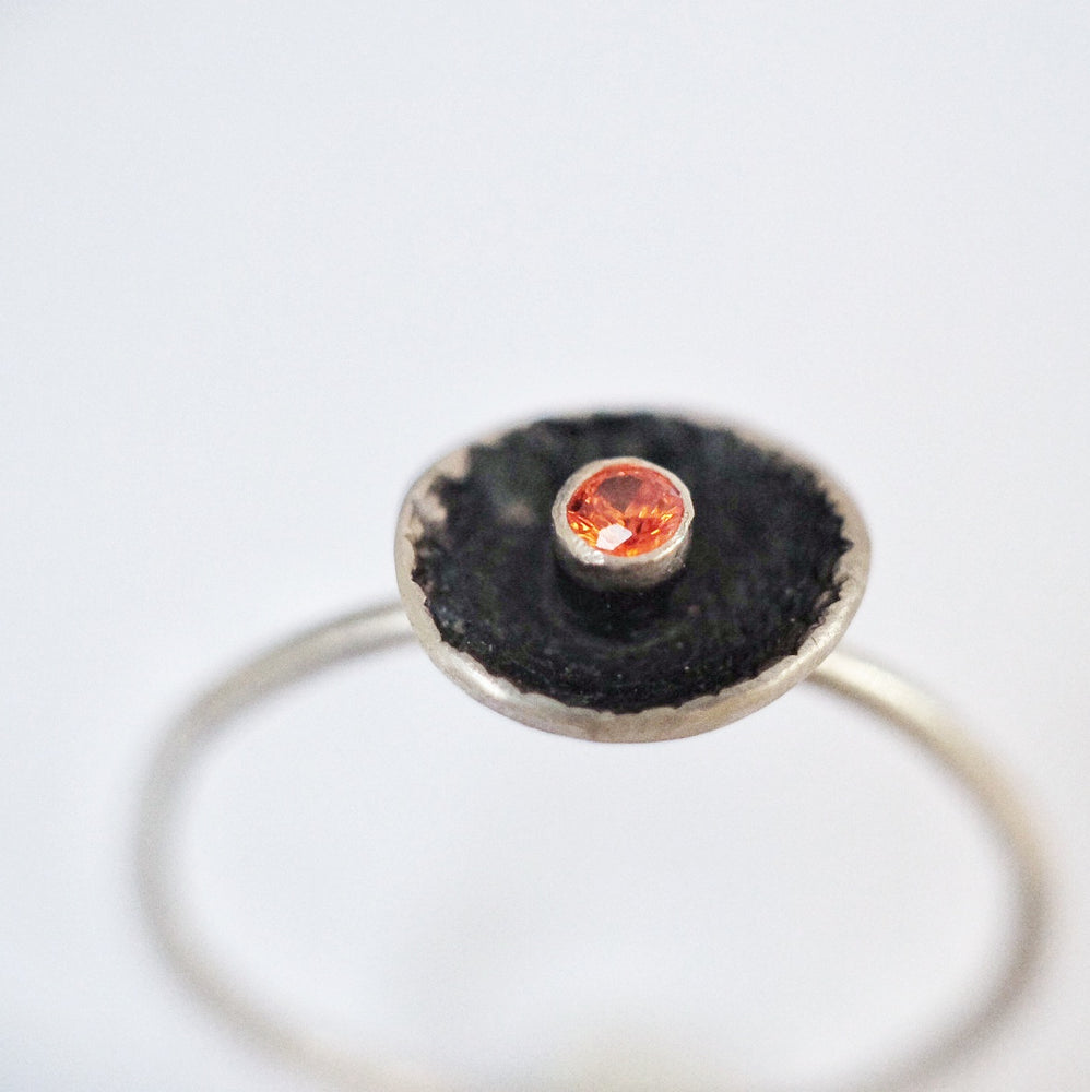 Orb ring - Bright orange