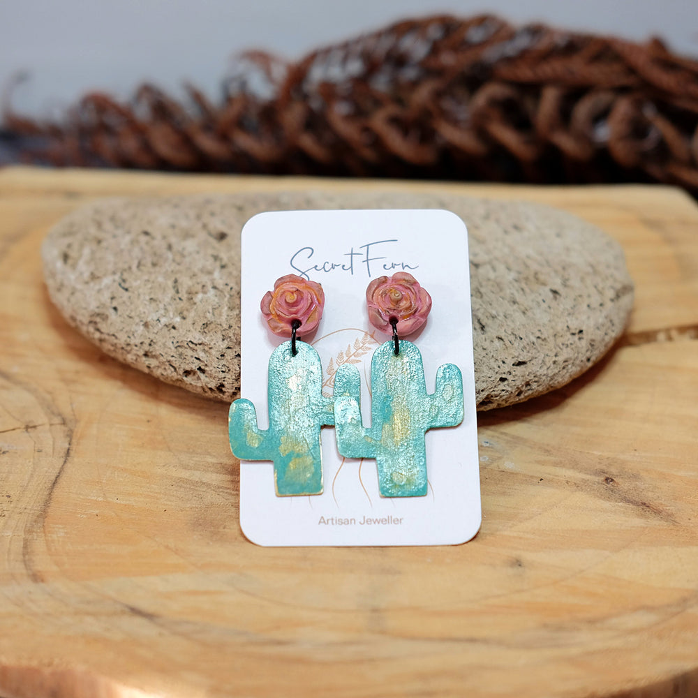 
            
                Load image into Gallery viewer, Boho Cactus Earrings
            
        