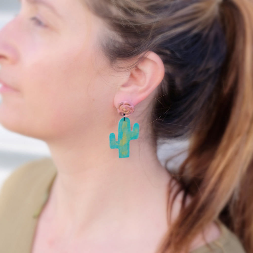 
            
                Load image into Gallery viewer, Boho Cactus Earrings
            
        
