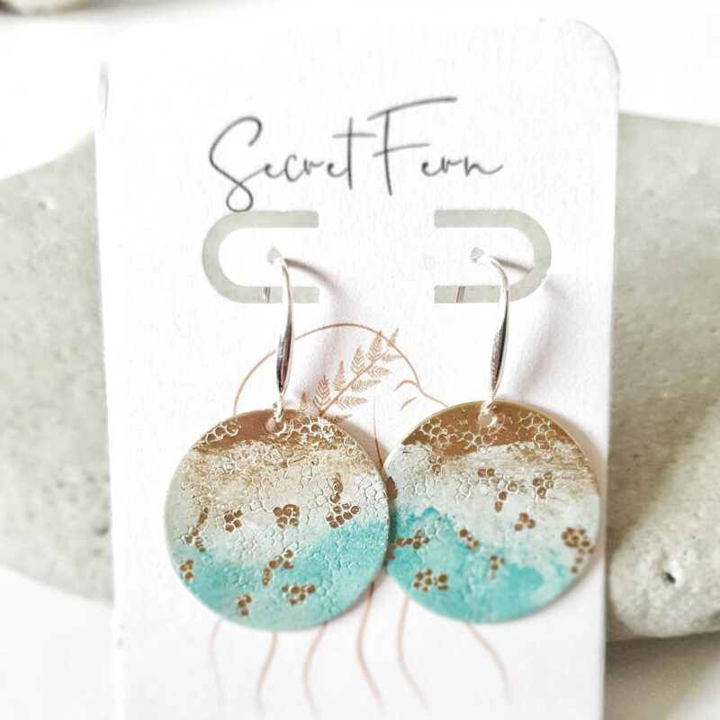 Moroccan Brass Disc Earrings