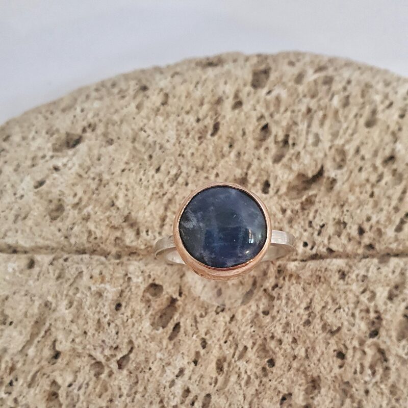Raw Blue Sapphire Ring - SOLD