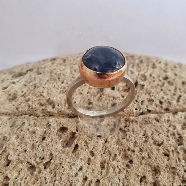 Raw Blue Sapphire Ring - Image 2