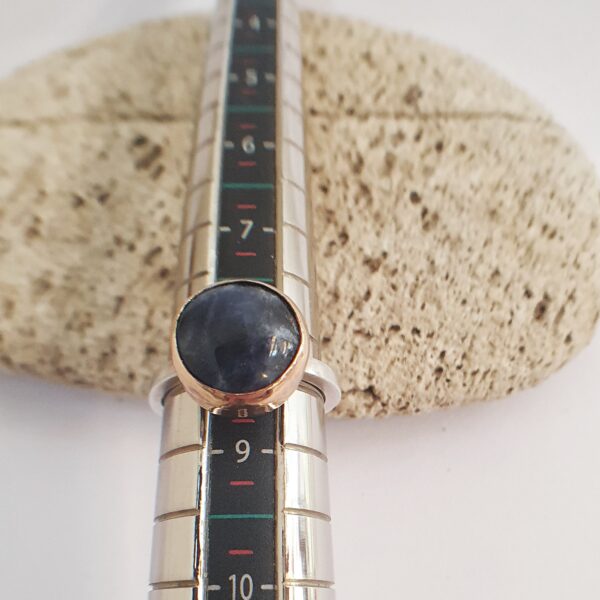 Raw Blue Sapphire Ring - Image 4
