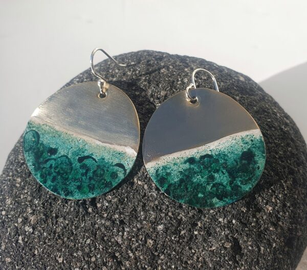 Beach Pebble Earrings - Kaikoura - Image 2