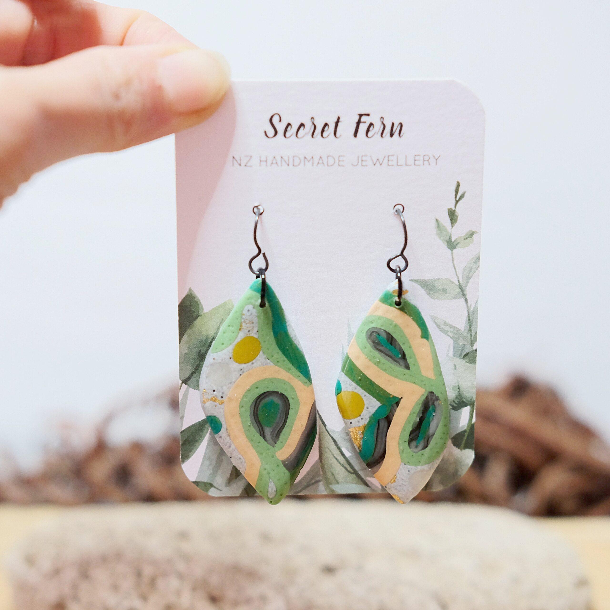 Abstract Springtime Earrings - Image 2