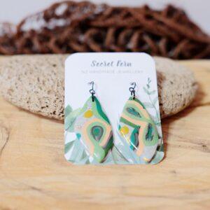 Abstract Springtime Earrings