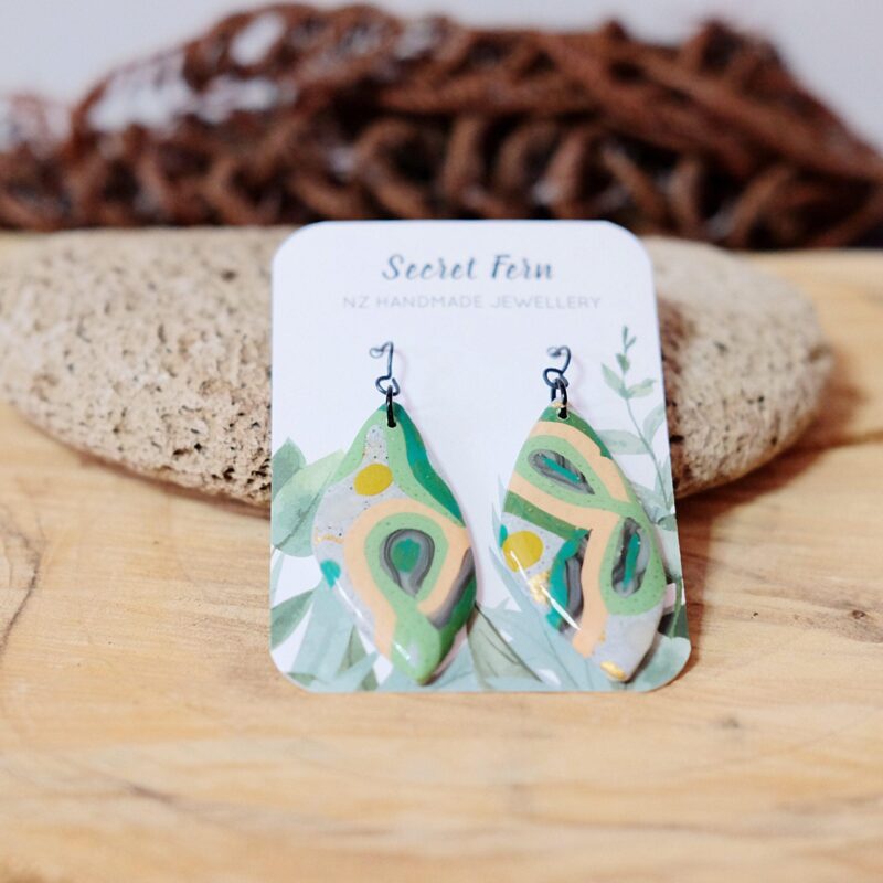 Abstract Springtime Earrings