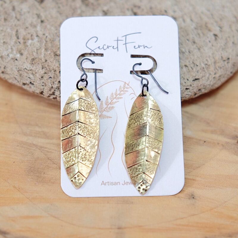Peaceful Warrior Leaves Earrings