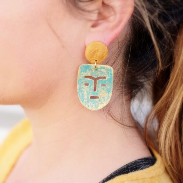 Nordic Mask Earrings - Image 4