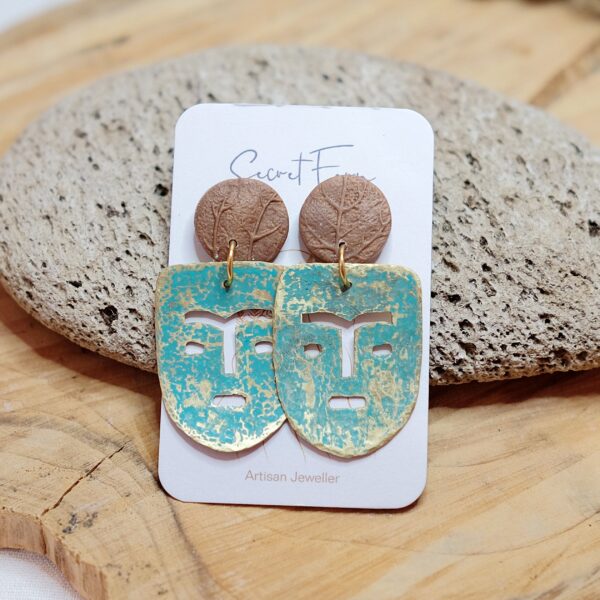 Nordic Mask Earrings - Image 2