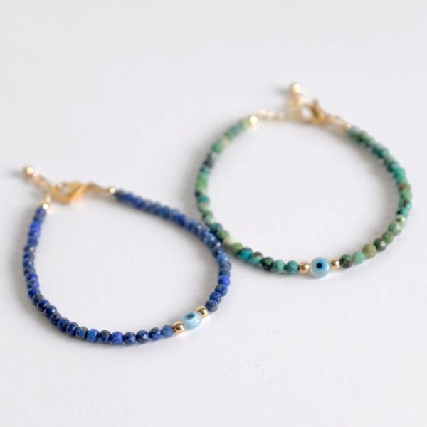 Evil Eye Gemstone Bracelet - Image 5