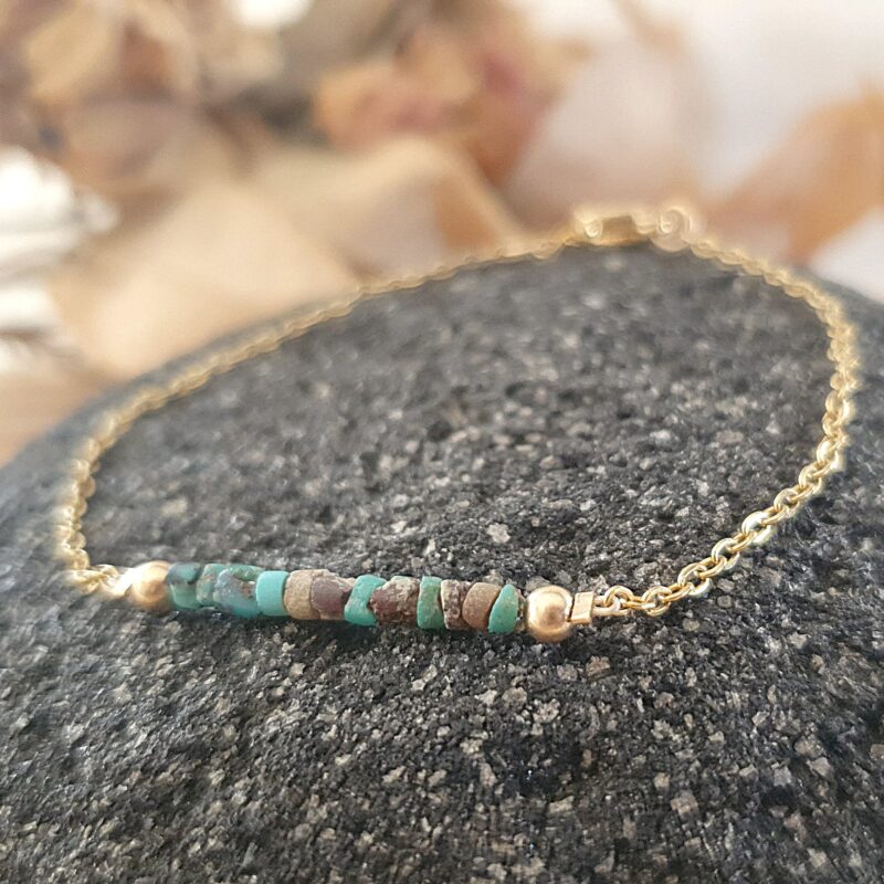 Heishi Turquoise Gemstone Bracelet