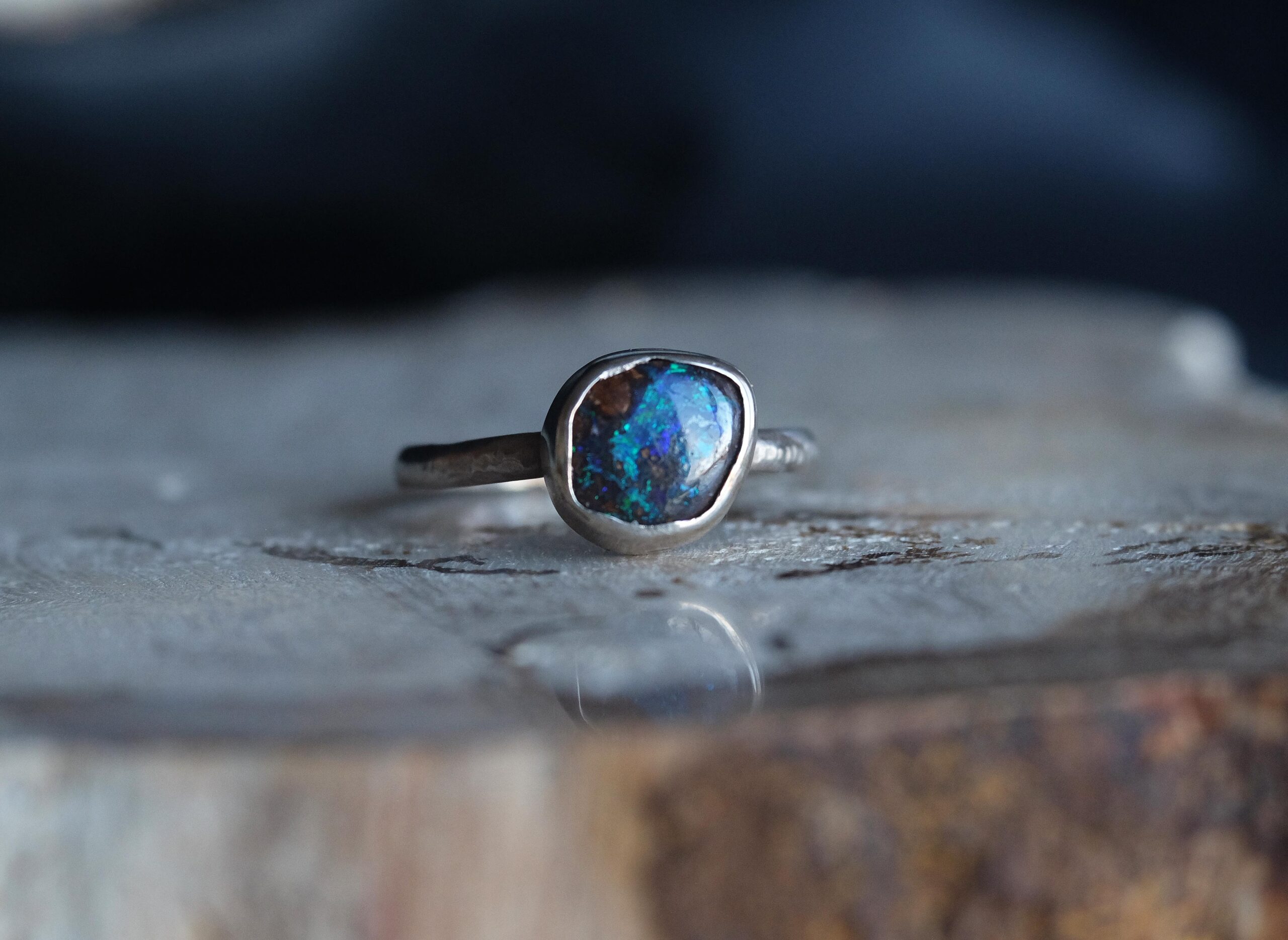 Koroit Opal 1.45 cts in sterling silver