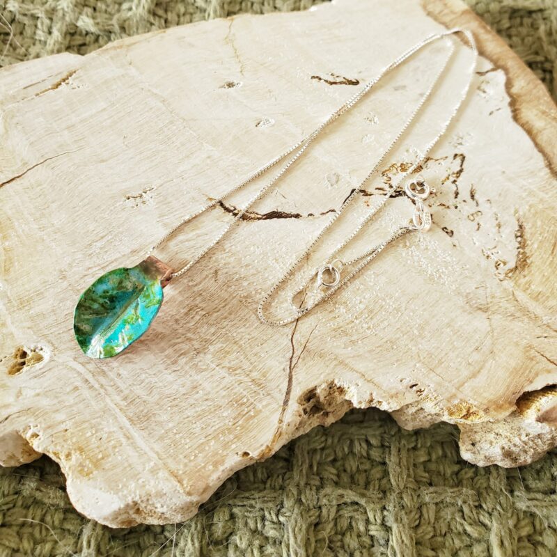 My Little Leaf necklace - Speckled