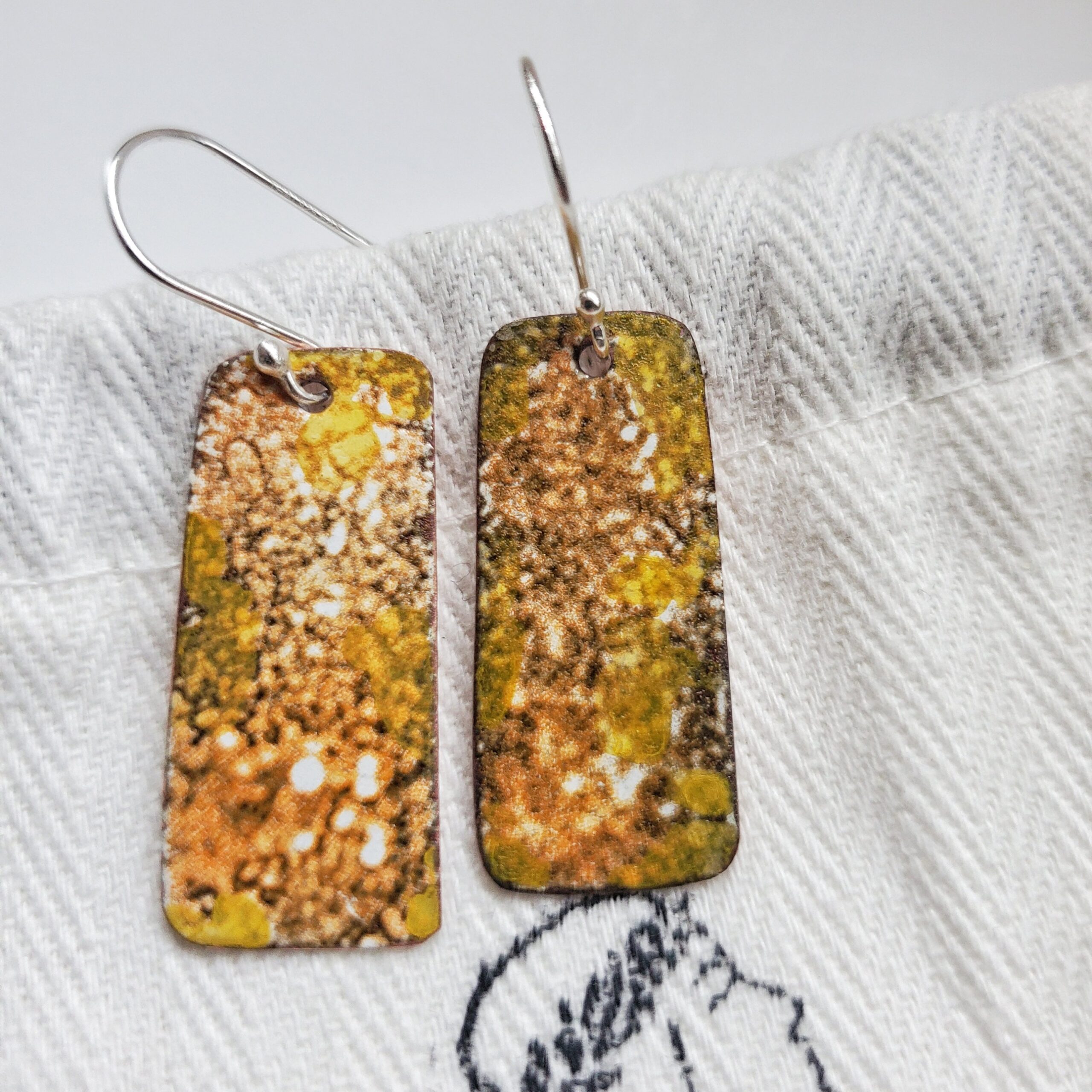 Seafoam & Rust Drop Earrings Copy