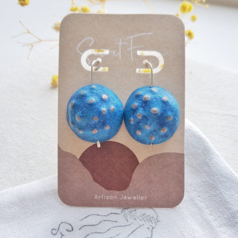 Primitive earrings - Blue