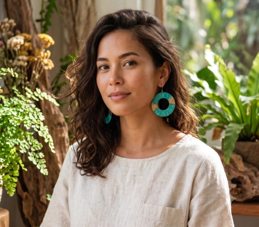 Sea Breeze Hoop Earrings